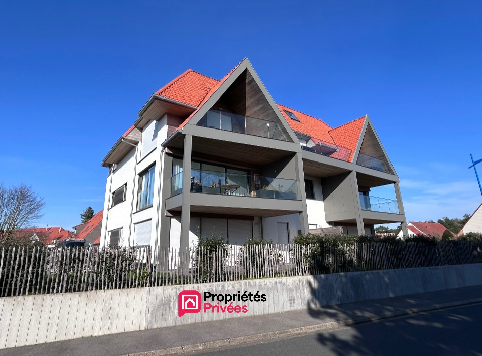 NEUFCHATEL-HARDELOT Centre station, plage à pied, T3 lumineux 83m2, terrasse sud, garage, pkg 1