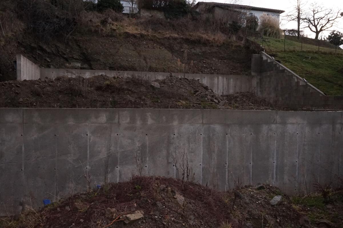 UNIEUX UNIEUX 42240 terrain constructible viabilisé 764m² PC purgé certains travaux déjà réalisés 18