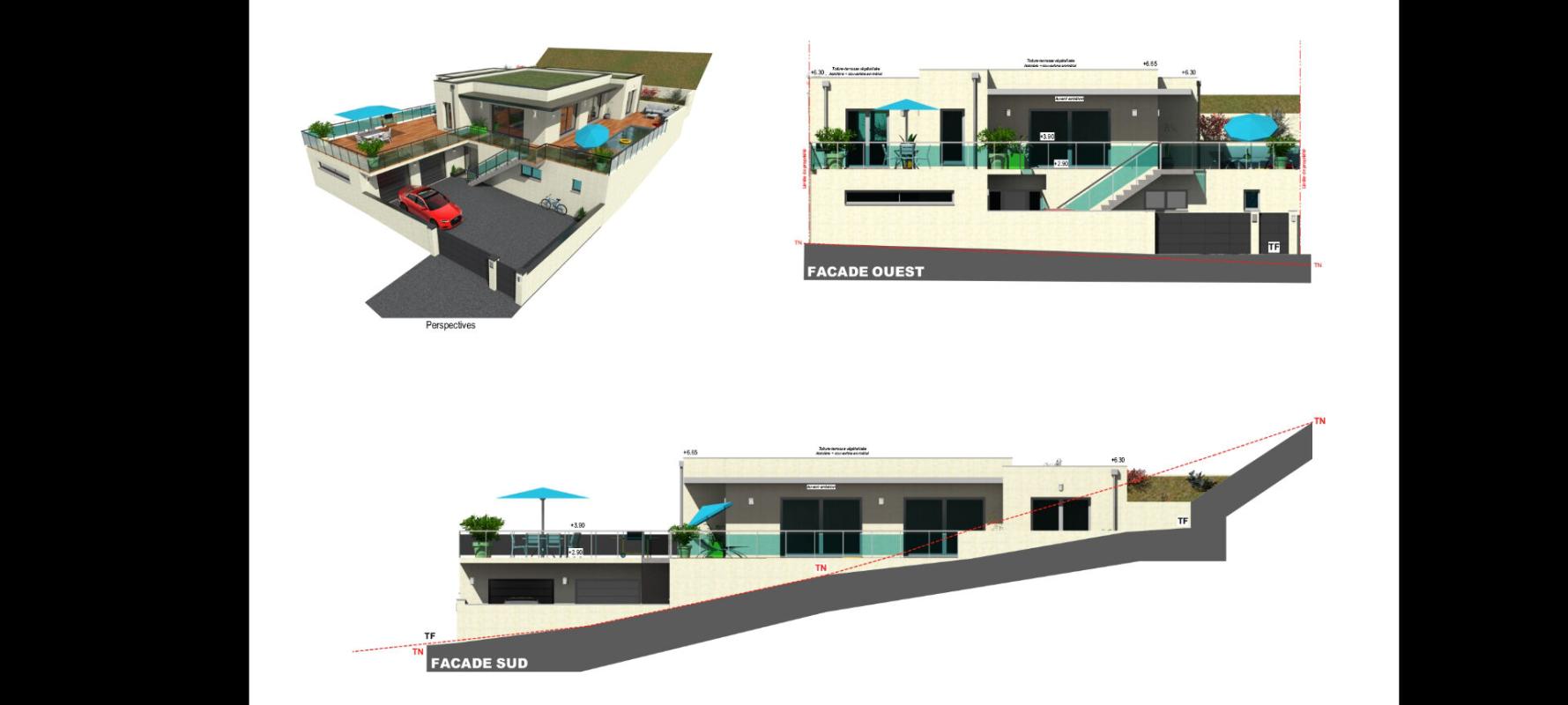 UNIEUX UNIEUX 42240 terrain constructible viabilisé 764m² PC purgé certains travaux déjà réalisés 2