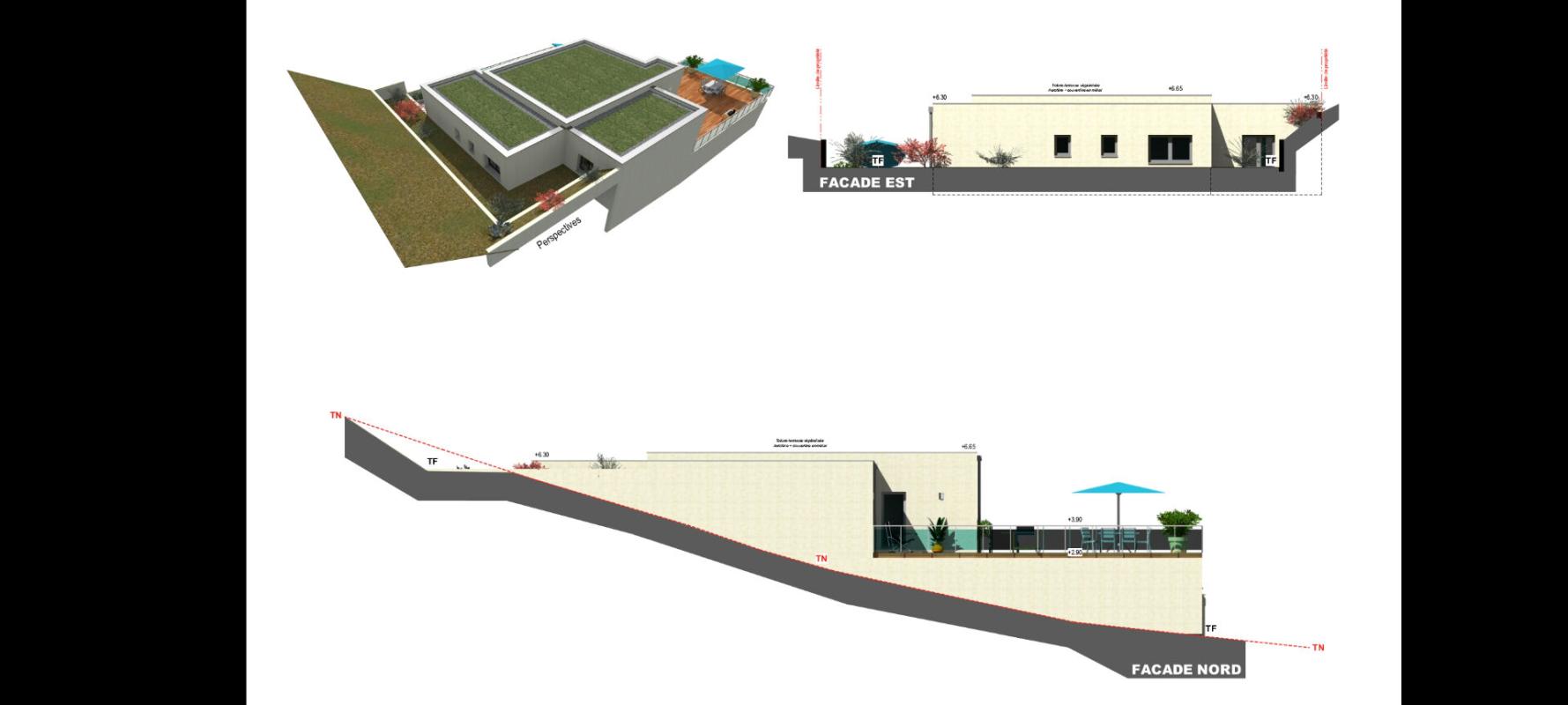 UNIEUX UNIEUX 42240 terrain constructible viabilisé 764m² PC purgé certains travaux déjà réalisés 3