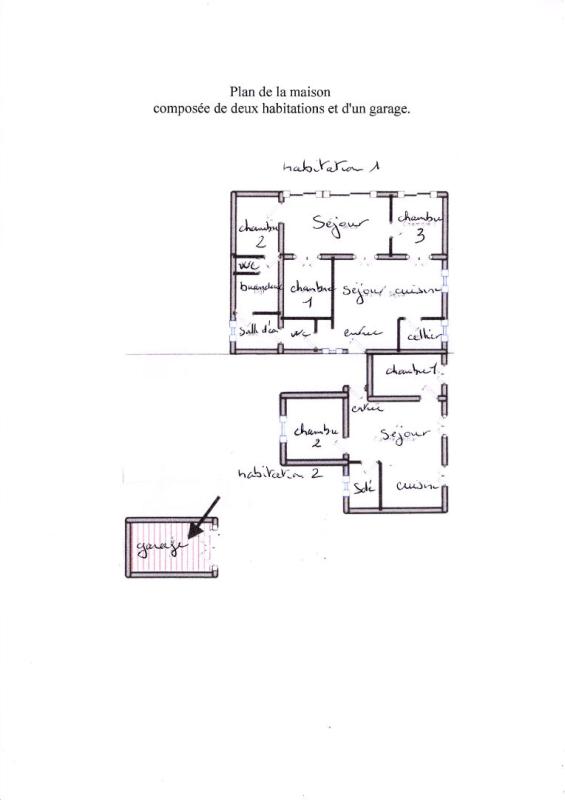 BEAUNE-SUR-ARZON CRAPONNE SUR ARZON SECTEUR Beaune Sur Arzon 43500 maison de 164m² composée de 2 habitations de construction traditionnelle plain-pied avec garage 17