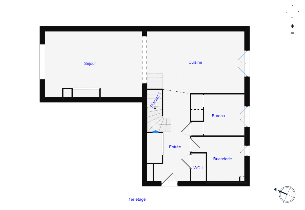 SAINT-PRIEST-EN-JAREZ Saint Priest en Jarez 42270 appartement duplex traversant en rez-de-jardin 124m² habitables 3 chambres 13