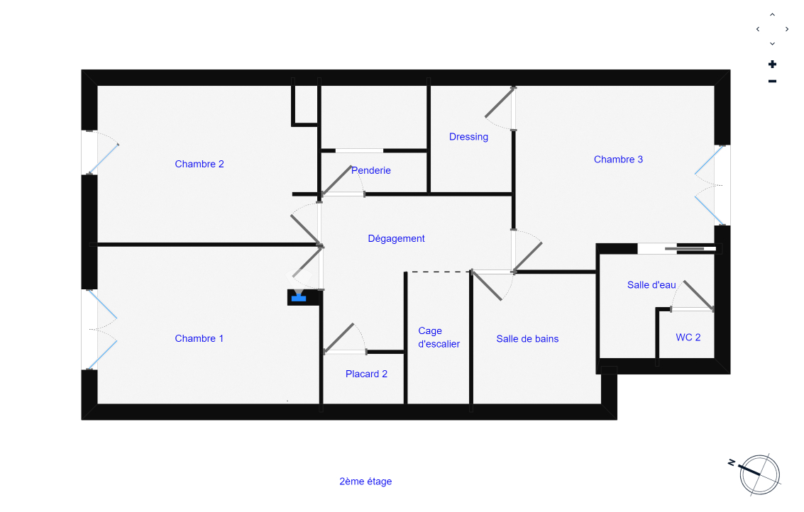 SAINT-PRIEST-EN-JAREZ Saint Priest en Jarez 42270 appartement duplex traversant en rez-de-jardin 124m² habitables 3 chambres 14