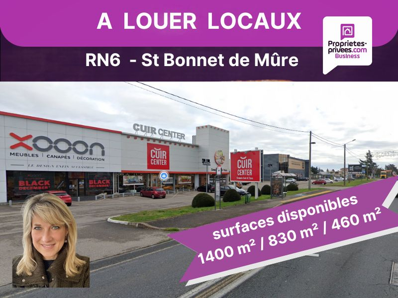 SAINT-BONNET-DE-MURE SAINT BONNET DE MURE - RN6 -Local commercial 1.180  m², Parking 5
