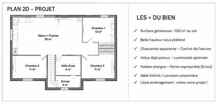 VERZY LOFT DE 96M² À RÉNOVER  Montagne de Reims (secteur touristique) 4