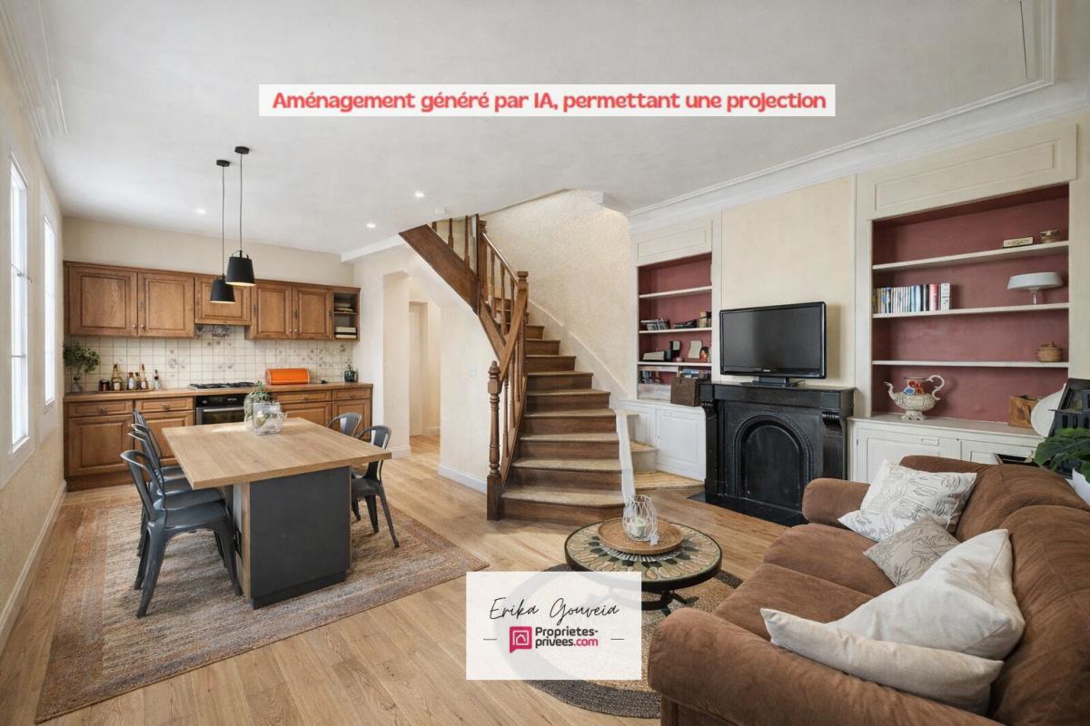 LE HAVRE Sainte-Marie : maison en briques 5 pièces 89 m², jardin, cour cosy & cave 32 m² ? Rare ! 1