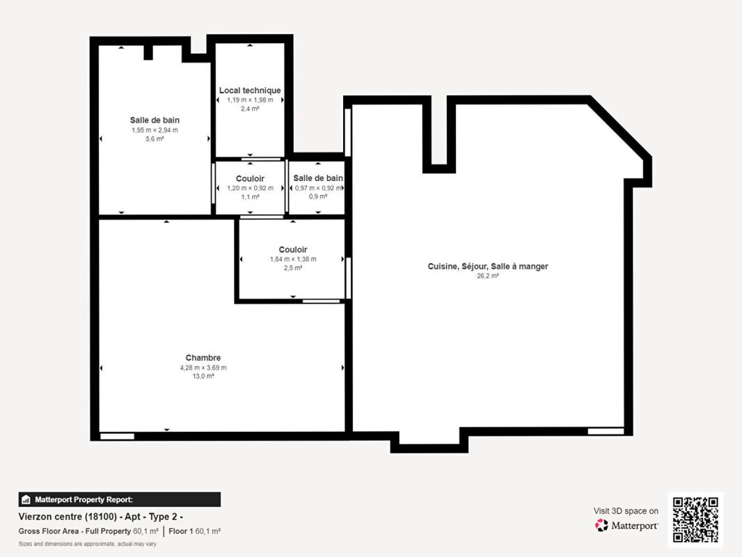 VIERZON Appartement Vierzon 2 pièce(s) 53.91 m2 7