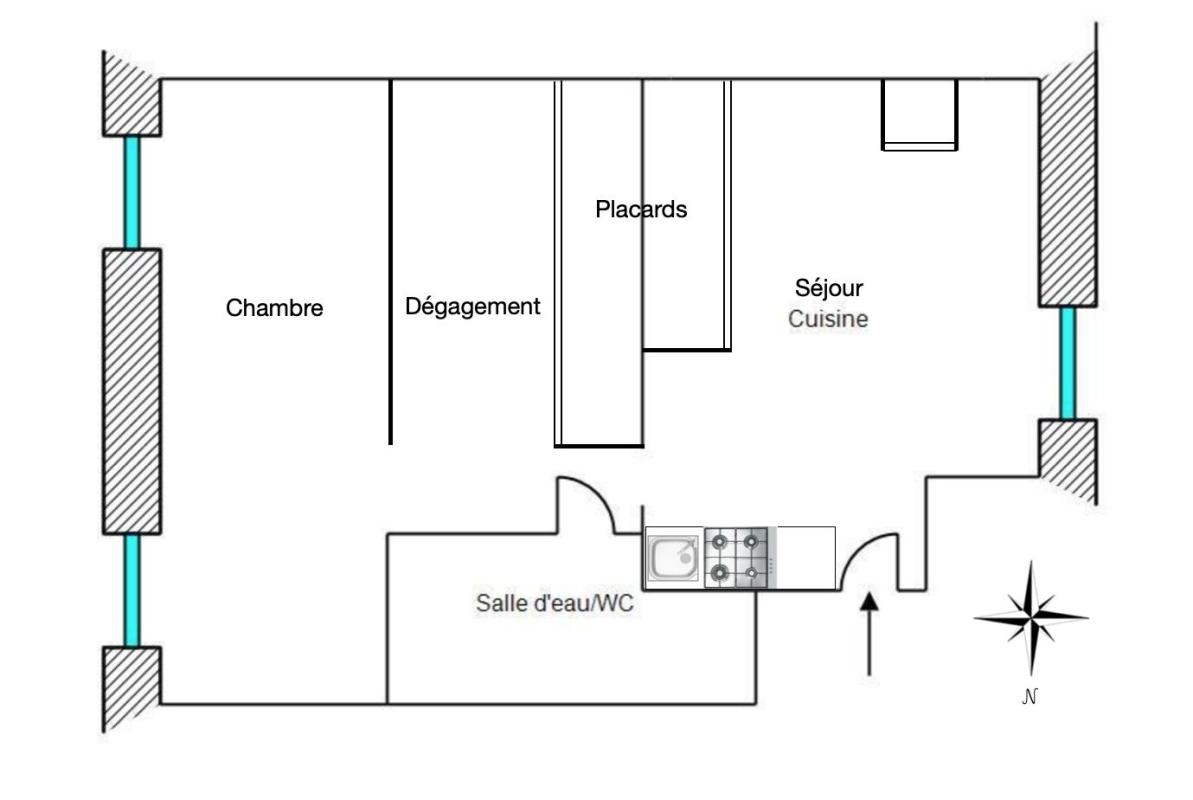 LEVENS Appartement Levens 2/3 pièce(s) 7