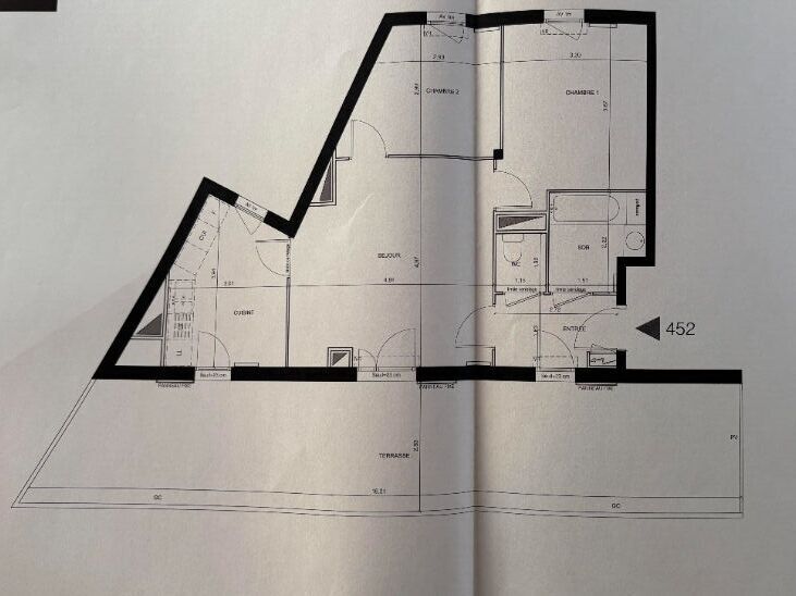 LA COURNEUVE Appartement  3 pièce(s) 63m2 + Terrasse 44m2 10