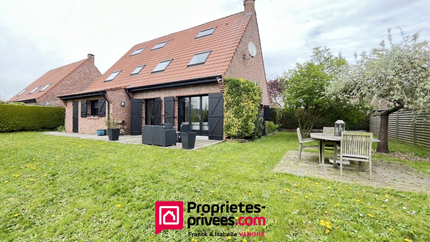 LOMPRET Individuelle lumineuse et familiale - 145 m² (190m² utiles) - 5 chambres - jardin SO - double garage - LOMPRET 4