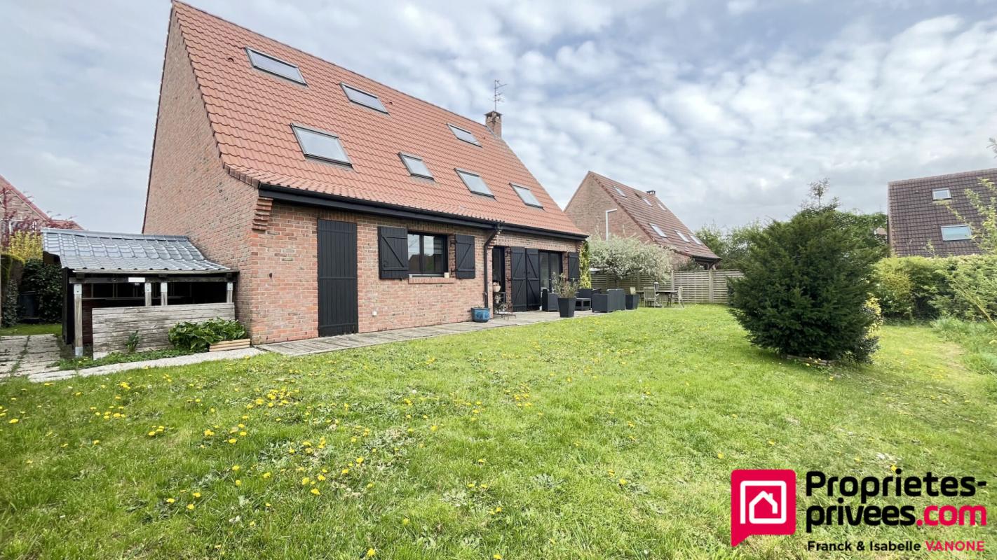 LOMPRET Individuelle lumineuse et familiale - 145 m² (190m² utiles) - 5 chambres - jardin SO - double garage - LOMPRET 5