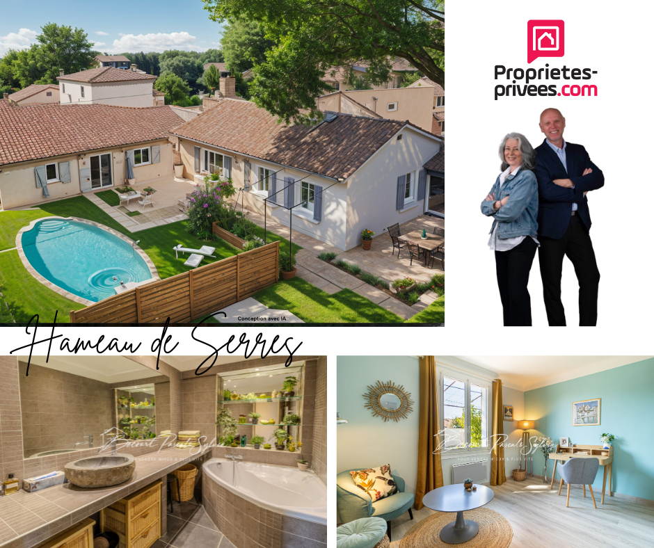 CARPENTRAS A VOIR ! : Villa 160 m2 + T2 indépendant 50m2 env. et piscine 18