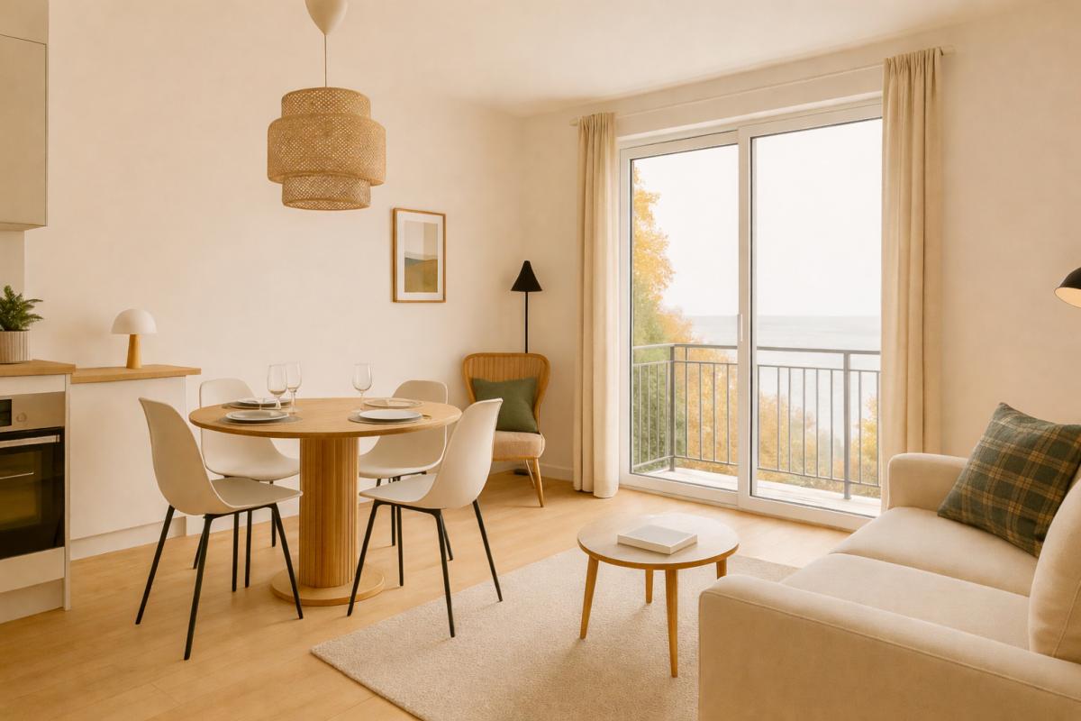 PERROS-GUIREC Vente T2 neuf de 44 m² avec balcon, vue mer, Perros-Guirec ( 22700) 1