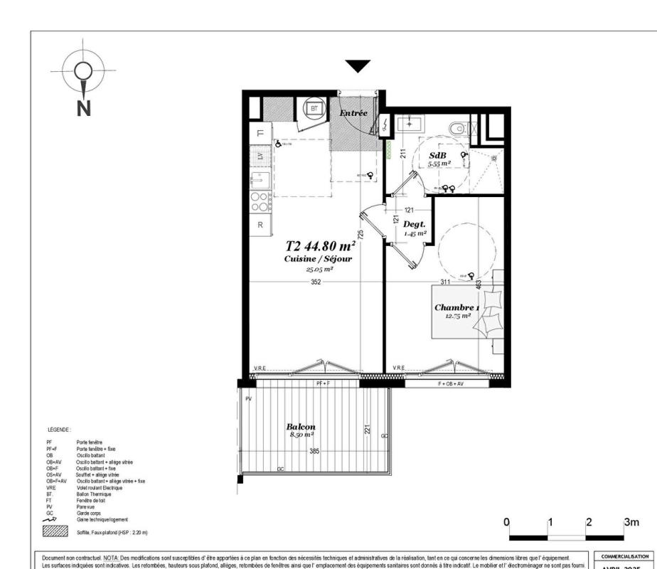 PERROS-GUIREC Vente T2 neuf de 44 m² avec balcon, vue mer, Perros-Guirec ( 22700) 2