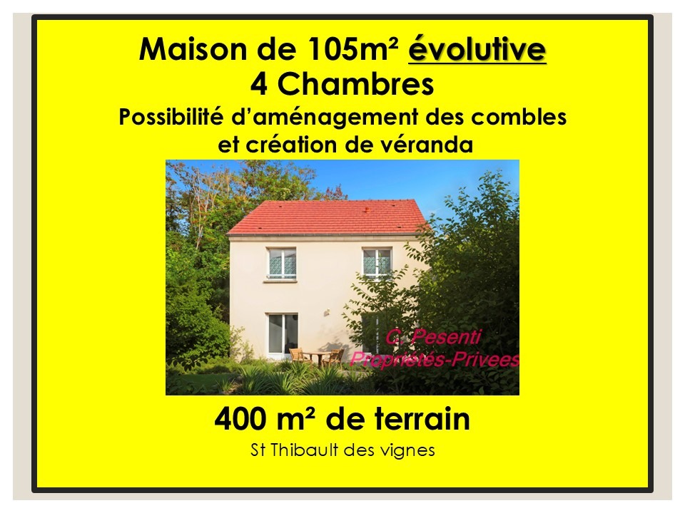 SAINT-THIBAULT-DES-VIGNES Maison Saint Thibault Des Vignes 6 pièce(s) 105 m2 18
