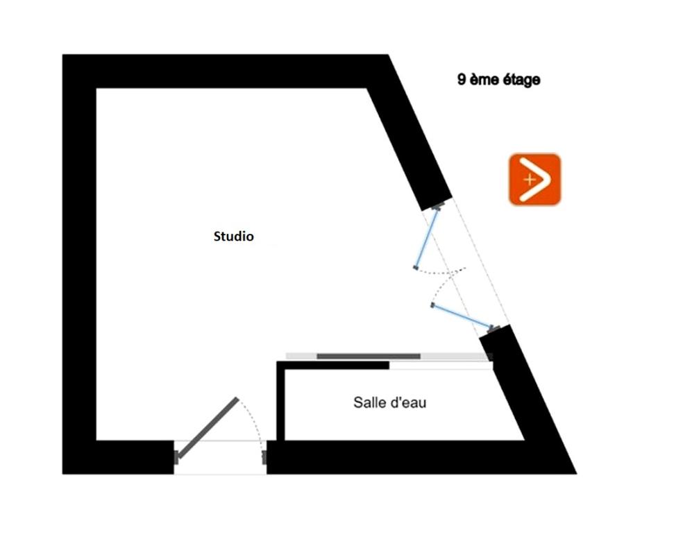 TOULOUSE Studio dernier étage 10