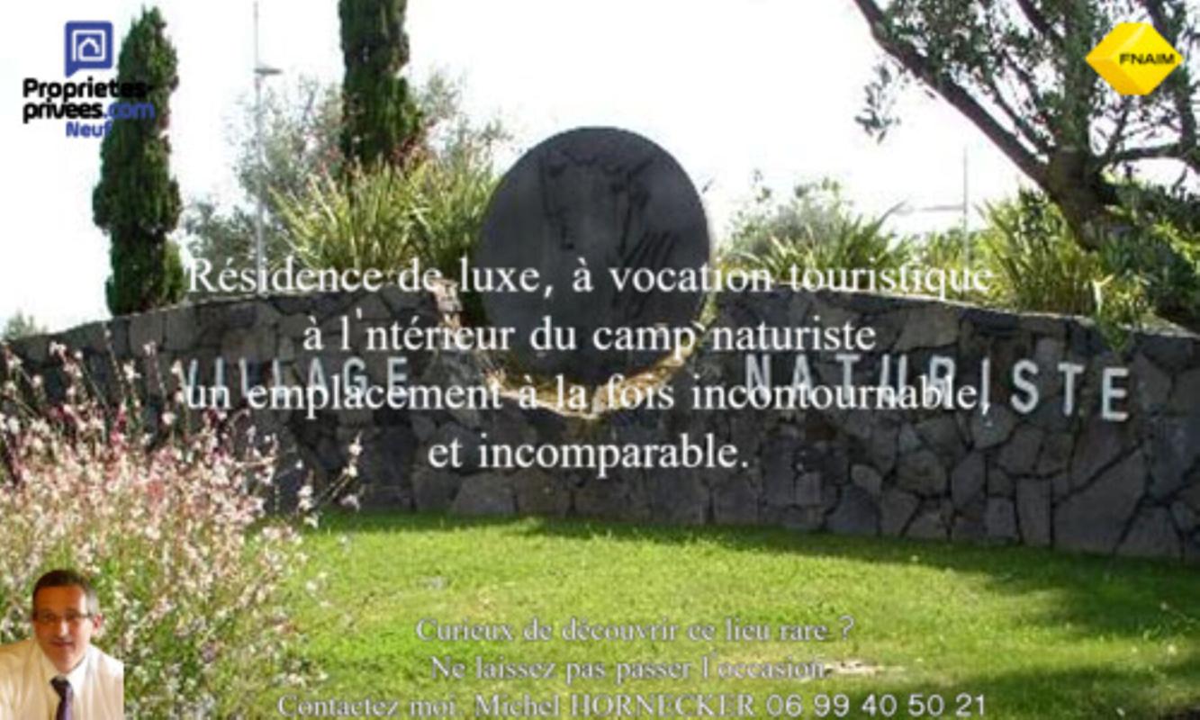 LE CAP D'AGDE Appartement 66 m² au 1er étage dans résidence de standing au Camp Naturiste 1