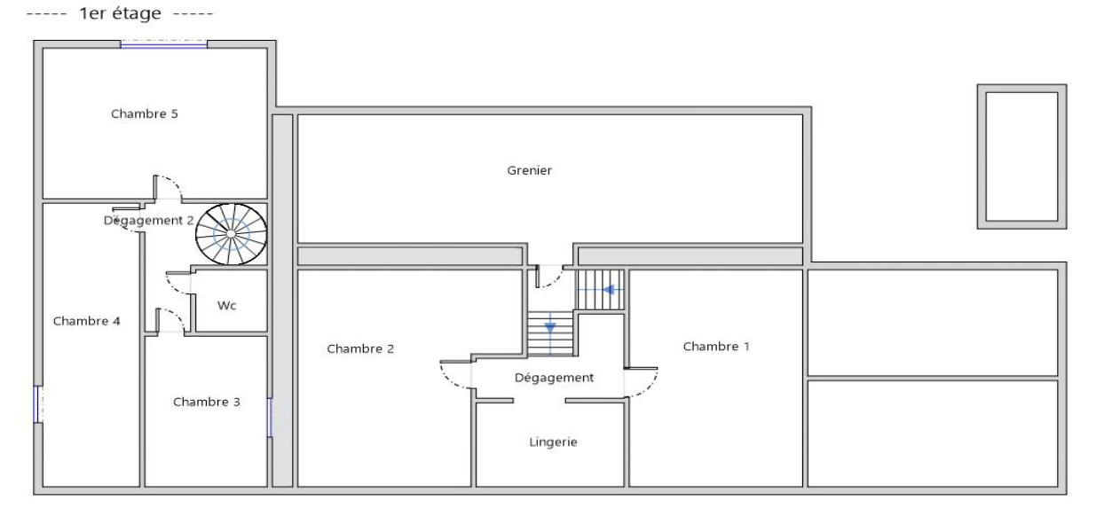 LAZ 29520 Laz maison en partie restaurée avec 5 chambres 2 grandes pièces de 26 m² et 46 m² 7
