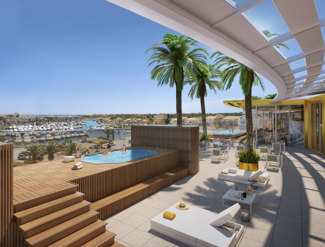 LE CAP D'AGDE Le haut de gamme s'invite dans ce Duplex de plus de 49 m² au sein du village naturiste du Cap d'Agde 9