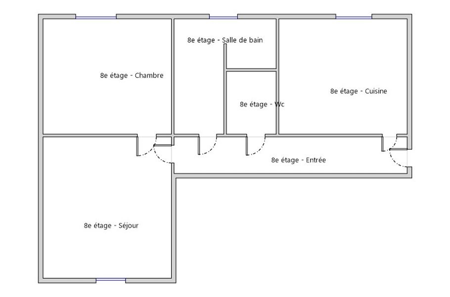 PARIS-13E-ARRONDISSEMENT Lumineux 2 pièces - Butte aux Cailles 11