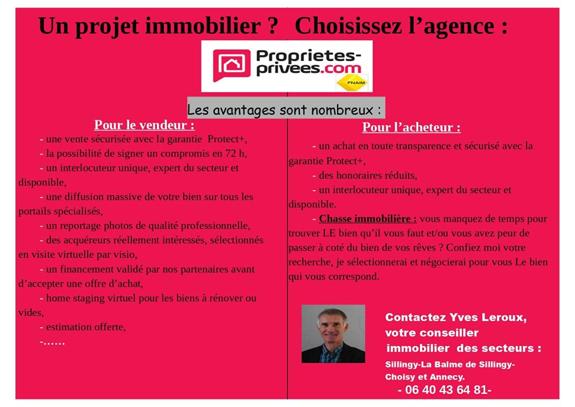 LA BALME-DE-SILLINGY Maison individuelle  122 m², 3 chambres,  terrain 1000m² 17