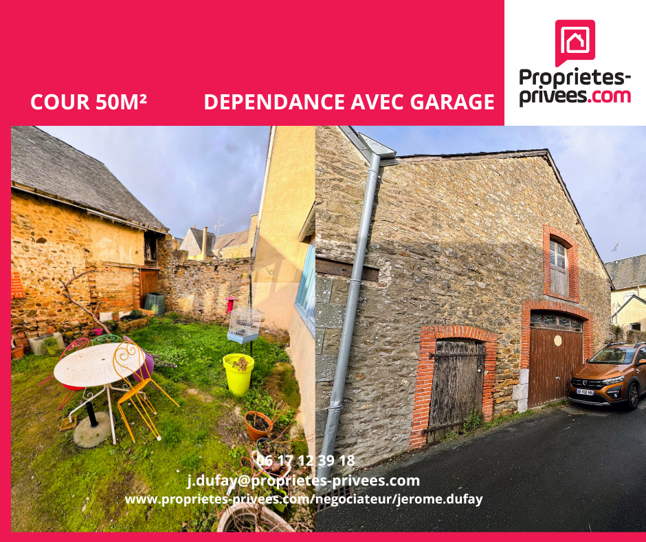 VILLIERS-CHARLEMAGNE Maison de bourg à Villiers-Charlemagne 53170 en mayenne 53 5