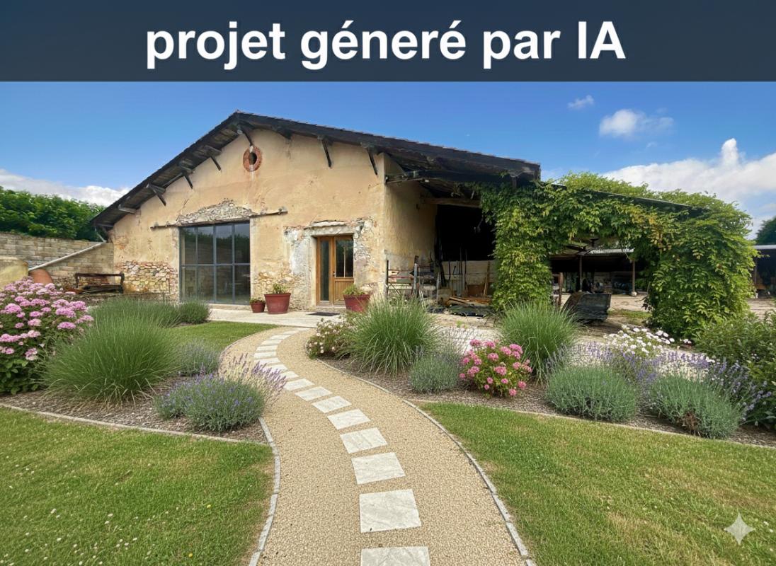 AILLAS Ancienne ferme avec grange réhabilitable en habitation - 2 hangars - 18 hectares 2