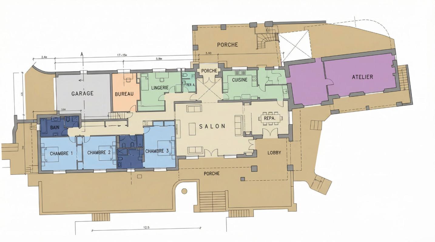 LE CANNET Villa Le Cannet 9 pièce(s) 446 m2 piscine 12