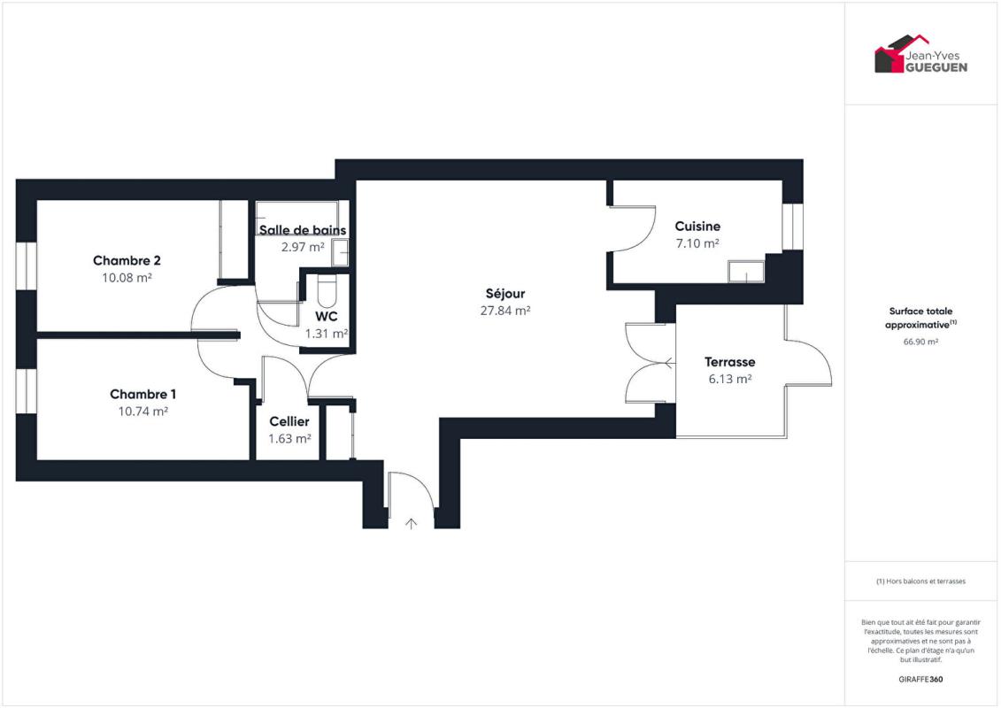MURET OX - Centre village - Appartement T3 de 66 m² avec terrasse et 2 parkings 14