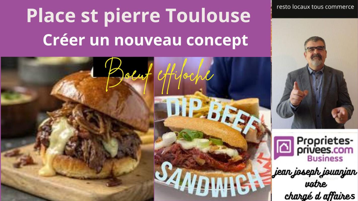 TOULOUSE Place Saint Pierre Toulouse - RESTAURANT RAPIDE, SNACK, GLACIER 2