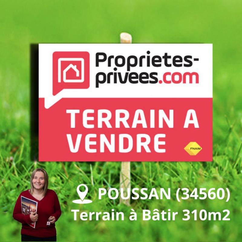 POUSSAN HÉRAULT - POUSSAN (34560) - TERRAIN À BÂTIR - 310 M²  - CALME - VIABILITÉ EN BORDURE 1