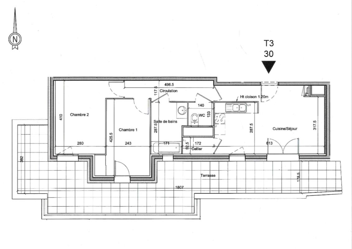 SAINT-PRIEST Appartement 3 pièces avec terrasse de 40 m² Saint-Priest 10