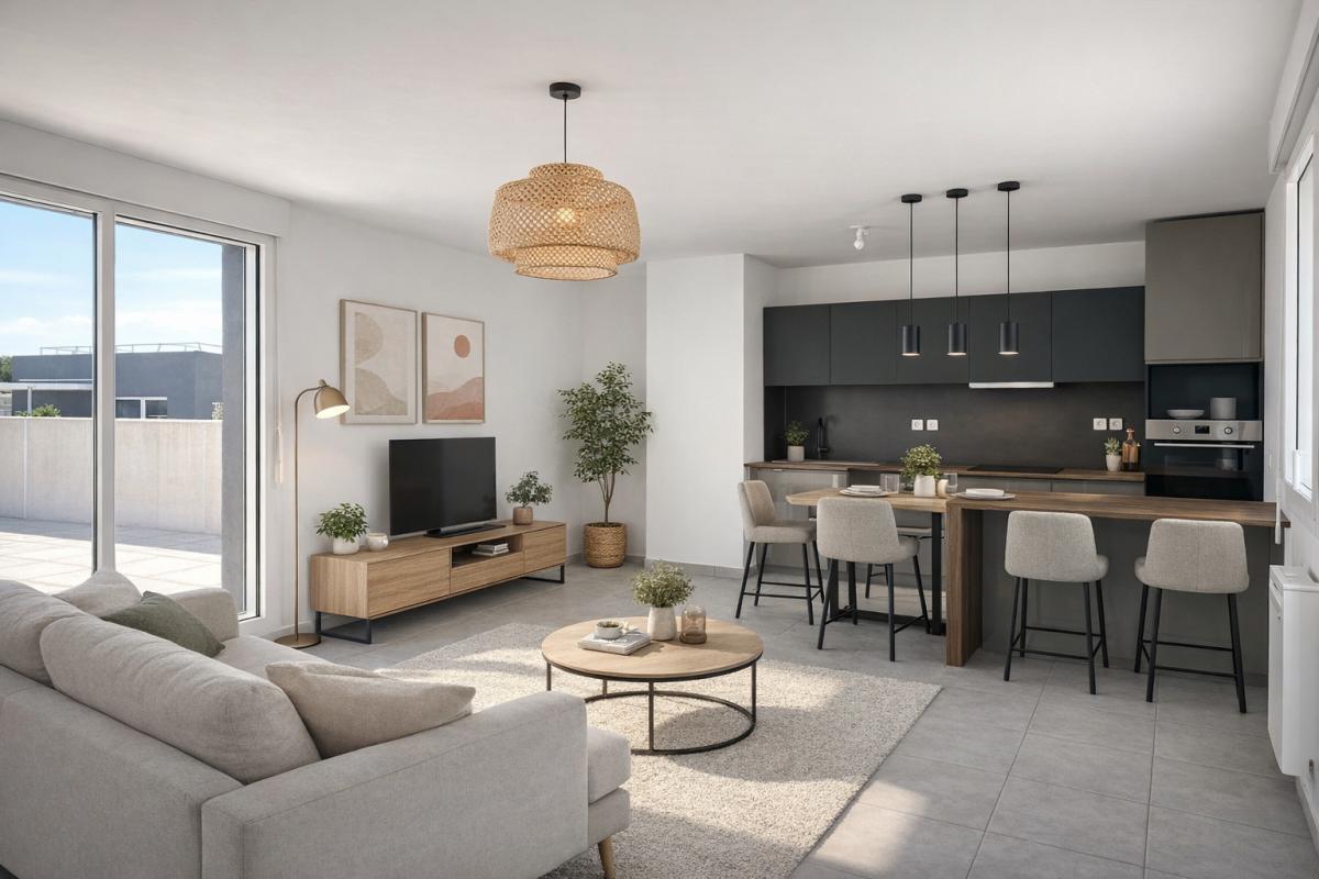 CASTELNAU-LE-LEZ Appartement T3 en attique avec grande terrasse 11
