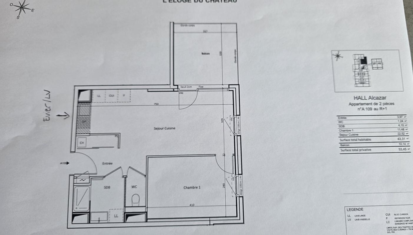 CHALLES-LES-EAUX Appartement  T2 Challes Les Eaux  43 m2 avec garage 8