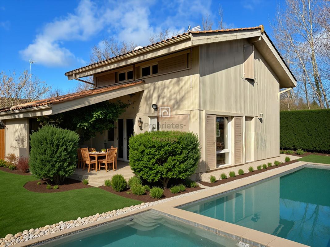 LE TEICH EXCLUSIVITE MAISON DE CHARME AVEC 3 CHAMBRES AVEC DÉPENDANCE ET JARDIN PISCINABLE 14