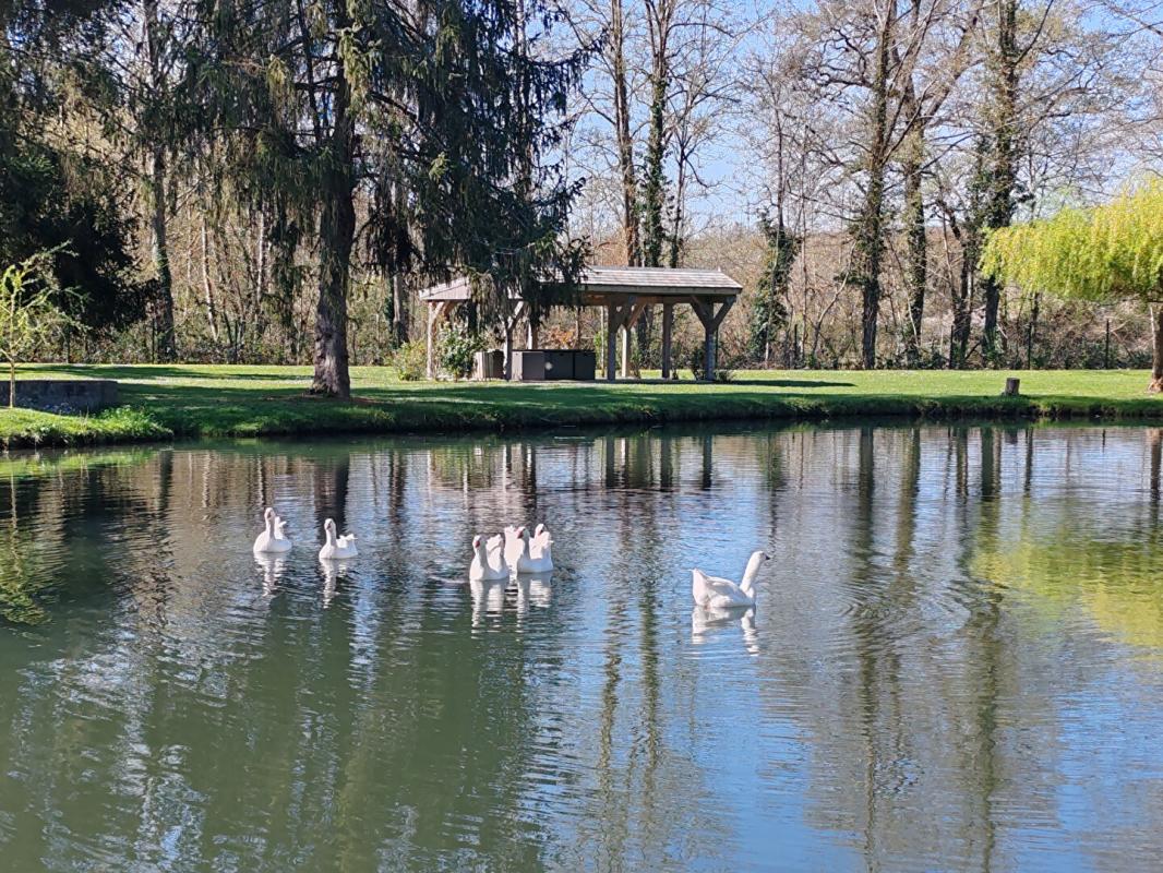 NONANCOURT NONANCOURT 27320 Maison individuelle et lodge aménagé, 4 étangs avec bras de rivière, double garage, terrain de plus de 5 Hectares - 540 000  HAI 4