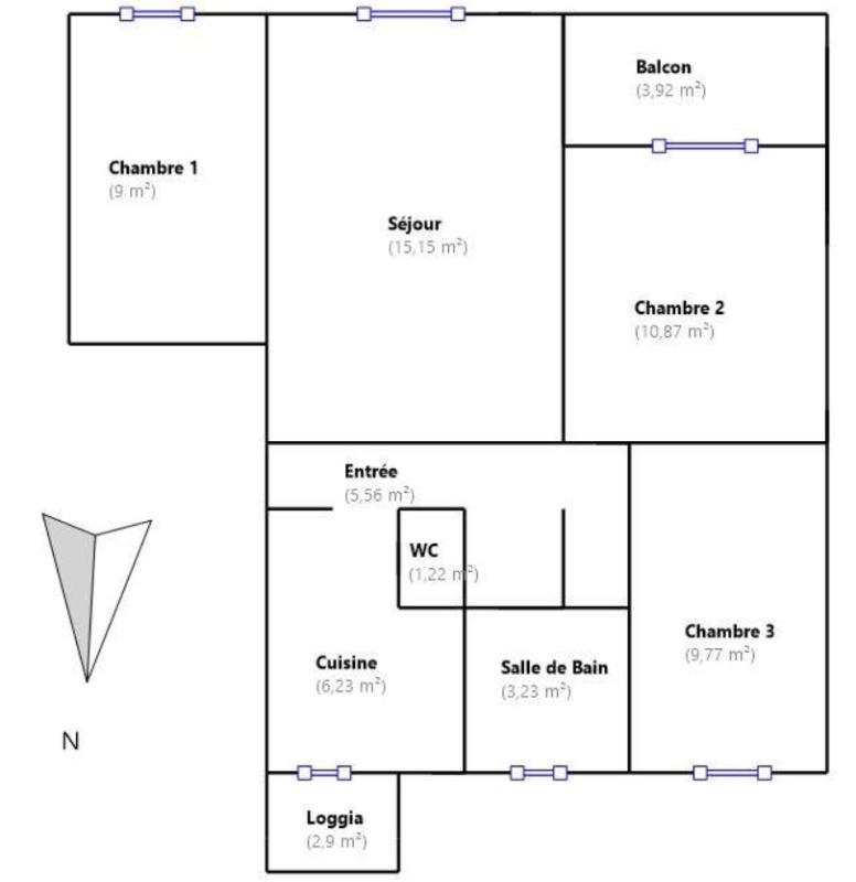 BRIGNOLES Appartement Brignoles 4 pièce(s) 61 m2 9