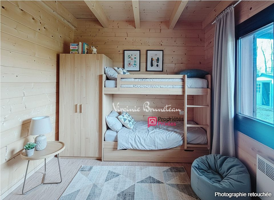 HOURTIN Maison en bois 3 pièces Terrain arboré et clôturé 6