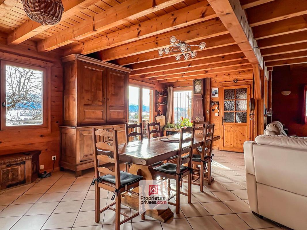 SAINT-HILAIRE Plateau des Petites Roches (38660) - Chalet T6 en madriers + studio + carport + jardin 5