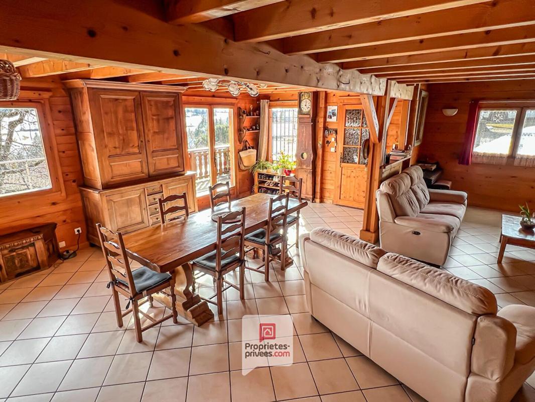 SAINT-HILAIRE Plateau des Petites Roches (38660) - Chalet T6 en madriers + studio + carport + jardin 6