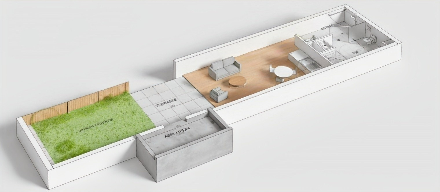 NANTES NANTES - STUDIO HYPER CENTRE AU CALME AVEC TERRASSE ET VERDURE 13