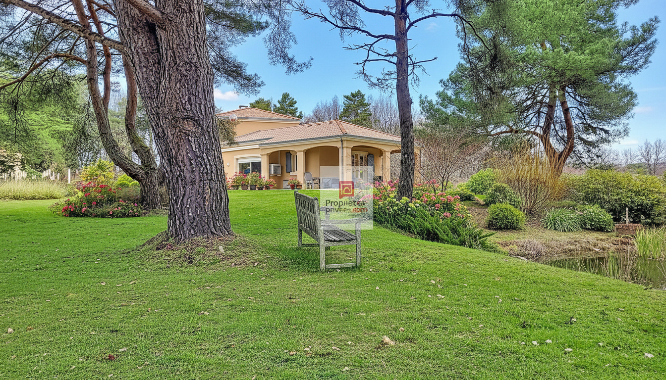 ROUFFIGNAC-SAINT-CERNIN-DE-REILHAC (DPE B et non C). Belle propriété de charme, loin des regards indiscrets, secteur PLAZAC/ROUFFIGNAC. 3-4 chambres. Piscine 12 X 6. Double garage. Autres dépendances. Jardin paysagé et bois: 2 ha 6