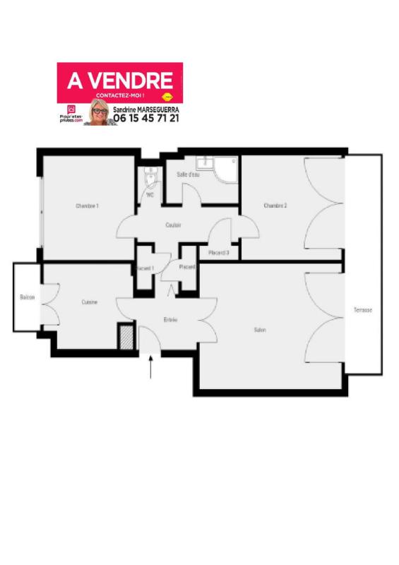 CAGNES-SUR-MER 3 Pièces Hippodrome  à 300m des plages 6