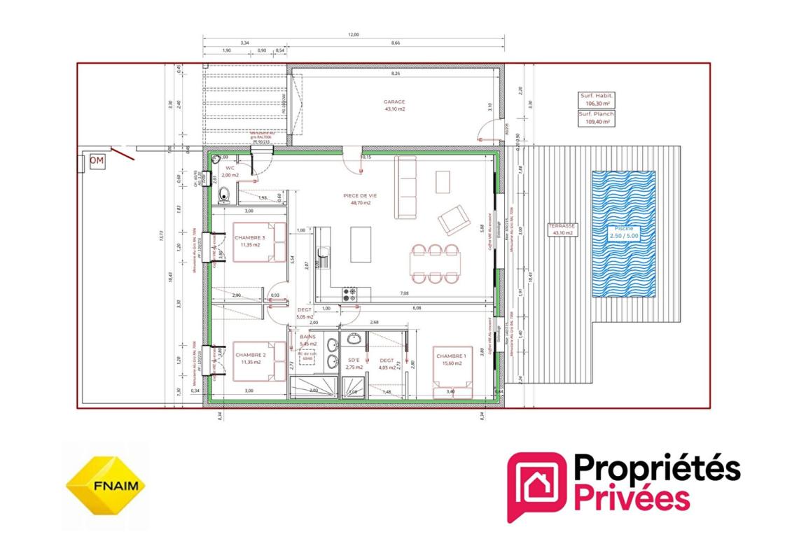 BAGES BAGES - Maison  4 pièce(s) 106.30 m2 7