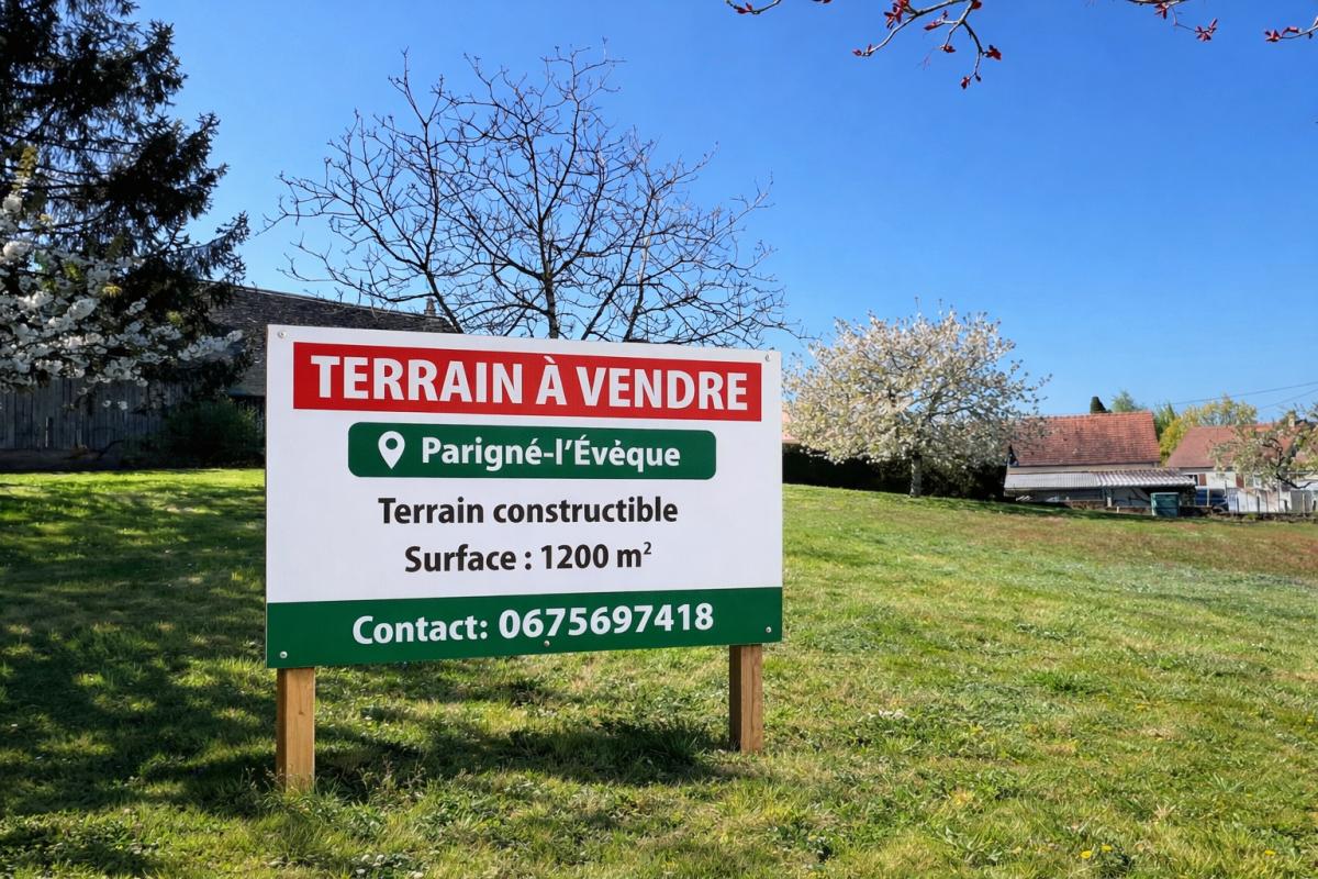 PARIGNE-L'EVEQUE Terrain constructible 1