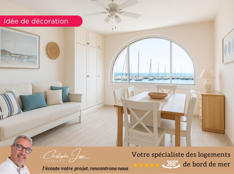 PORT LEUCATE Appartement T2 avec parking vue imprenable sur le Port 10