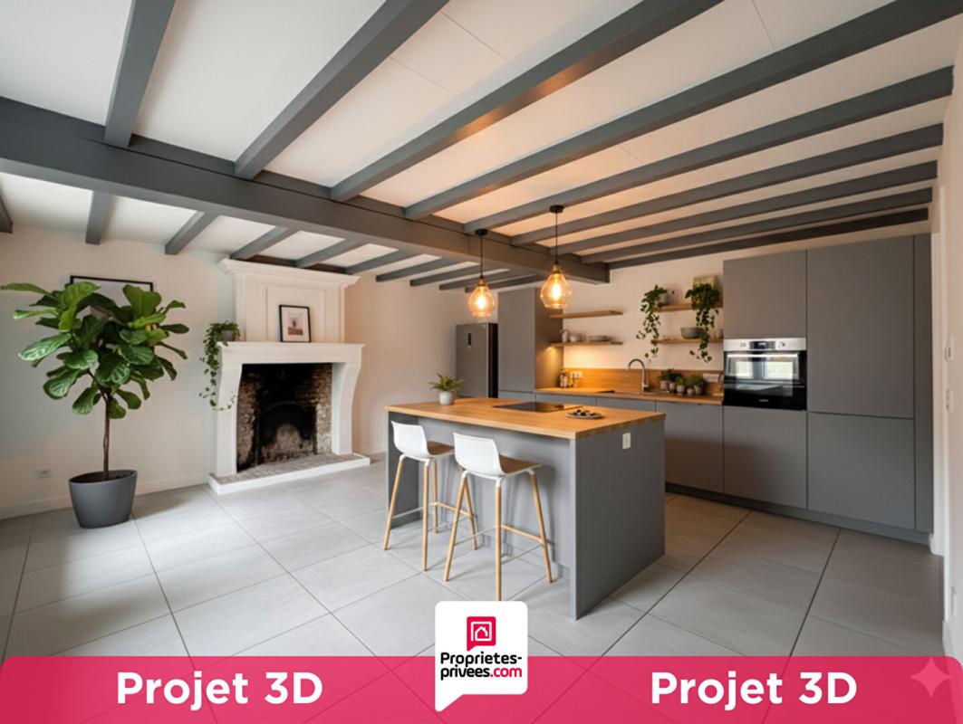 COULONGES Maison à rénover de 4 pièces + garage 12