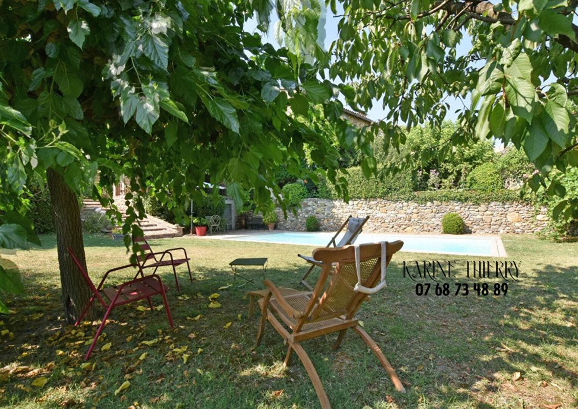 RIBAUTE-LES-TAVERNES Magnifique maison de village de caractère avec sa piscine 5