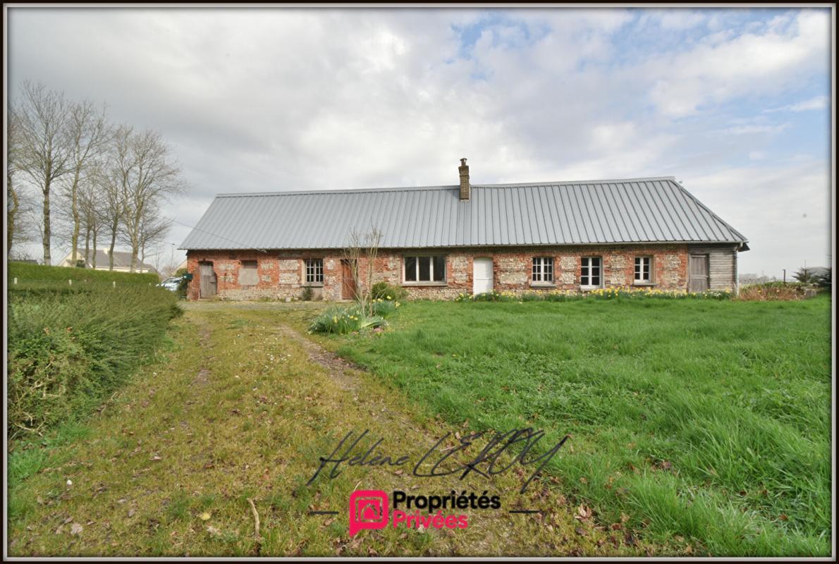 ANGERVILLE-LA-MARTEL Longère normande en briques et silex à rénover. Environnement calme et sans vis-à-vis 11