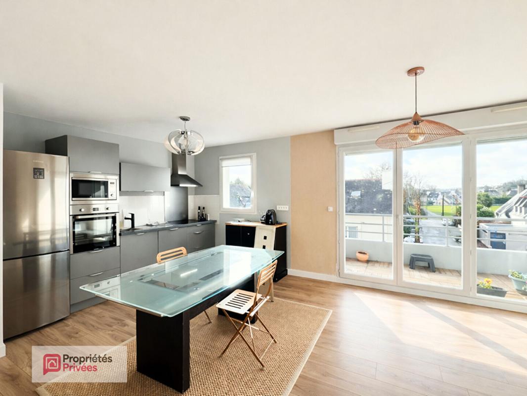 QUIMPER T3 lumineux 68 m² avec balcon, garage, Quimper proche centre et halage 5